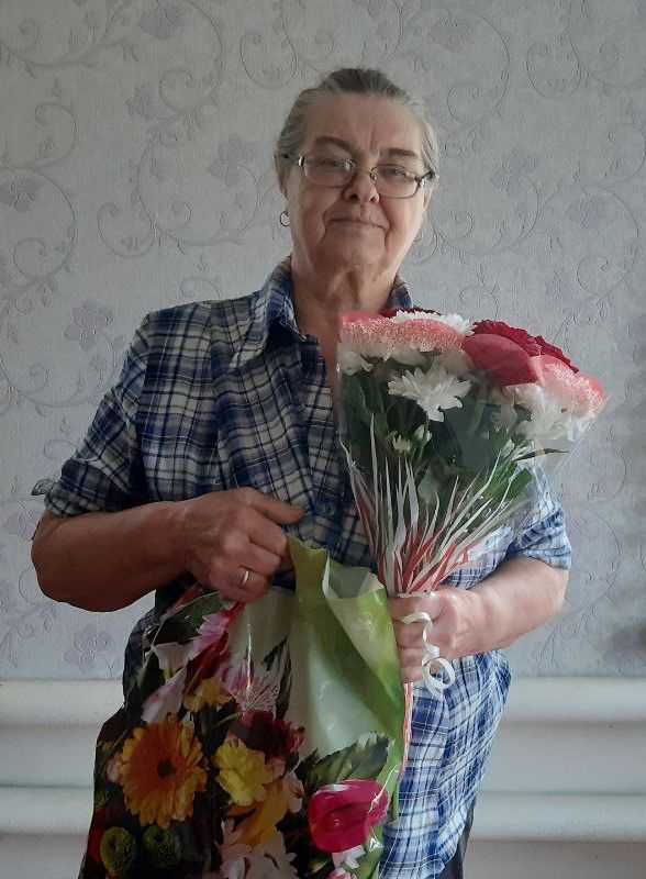 Поздравление жительницы отделения 