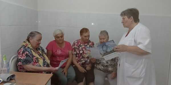 Беседа с фельдшером в отделении 