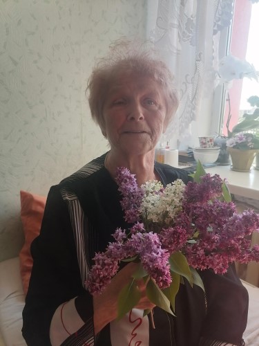 Поздравление жительницы отделения