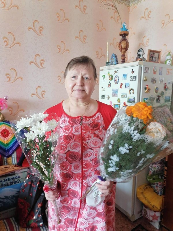 Поздравление жительницы отделения 