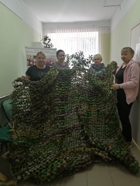 Плетение маскировочных сетей для СВО