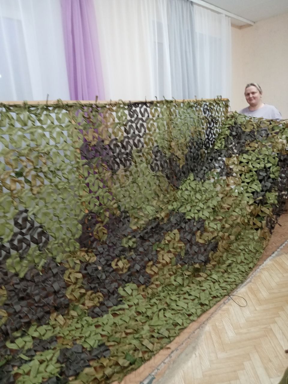 Плетение маскировочных сетей для СВО