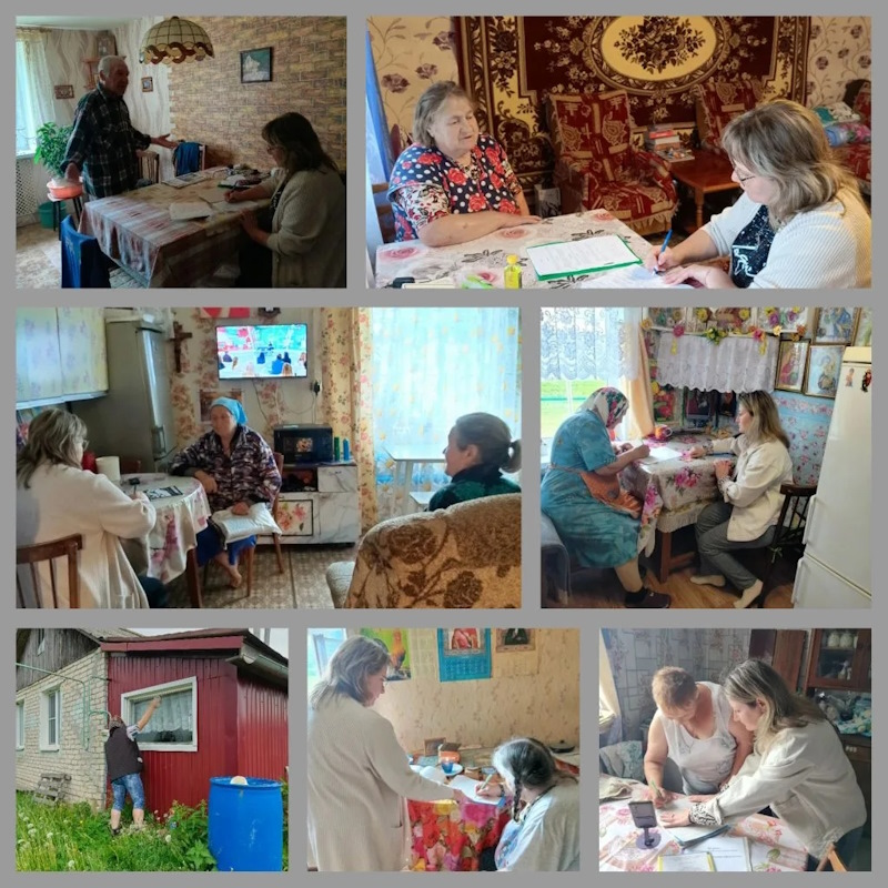 Проверка качества оказания социальных услуг в селах Криуша и Константиновка.