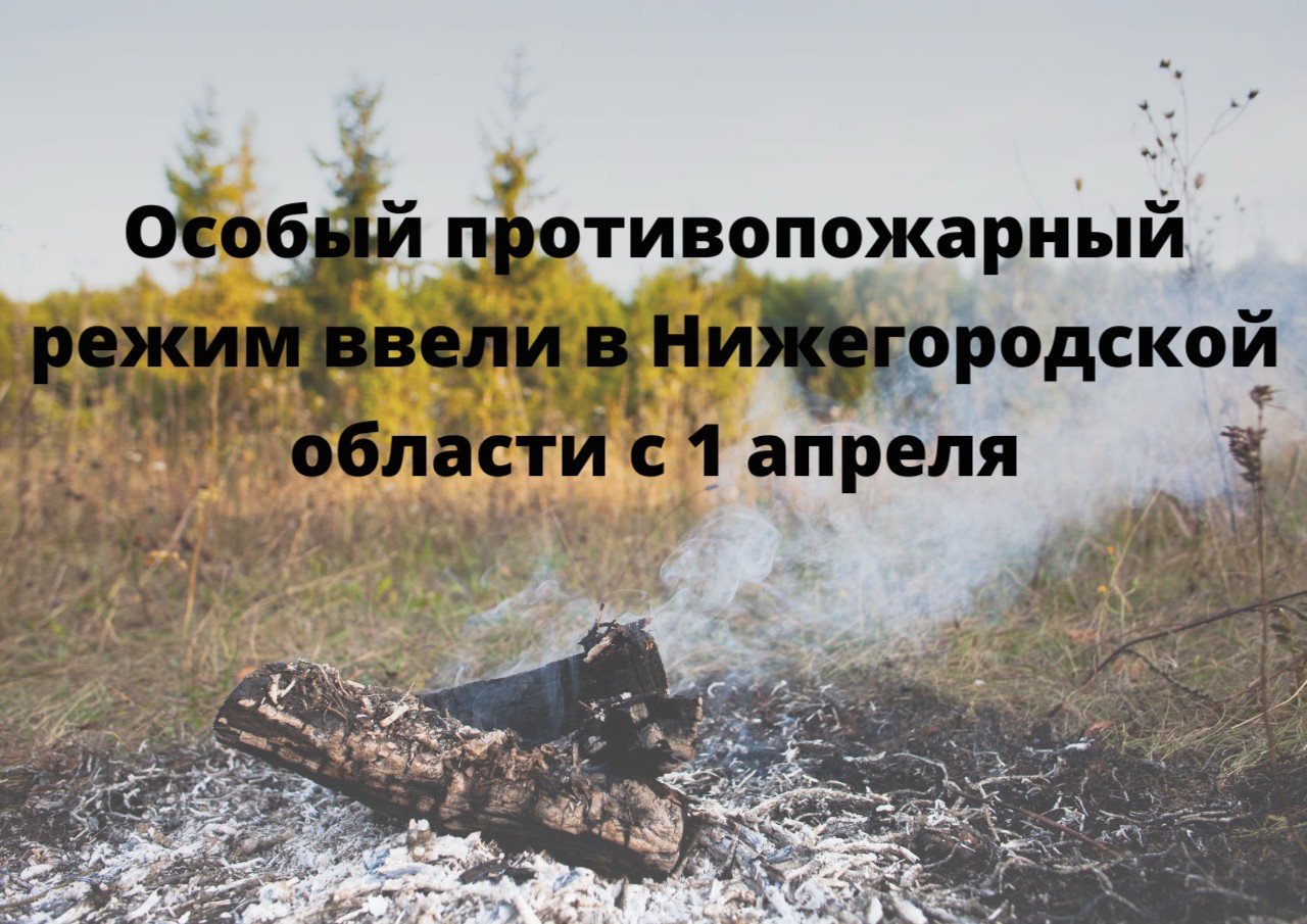 Установление на территории Нижегородской области  особого противопожарного режима